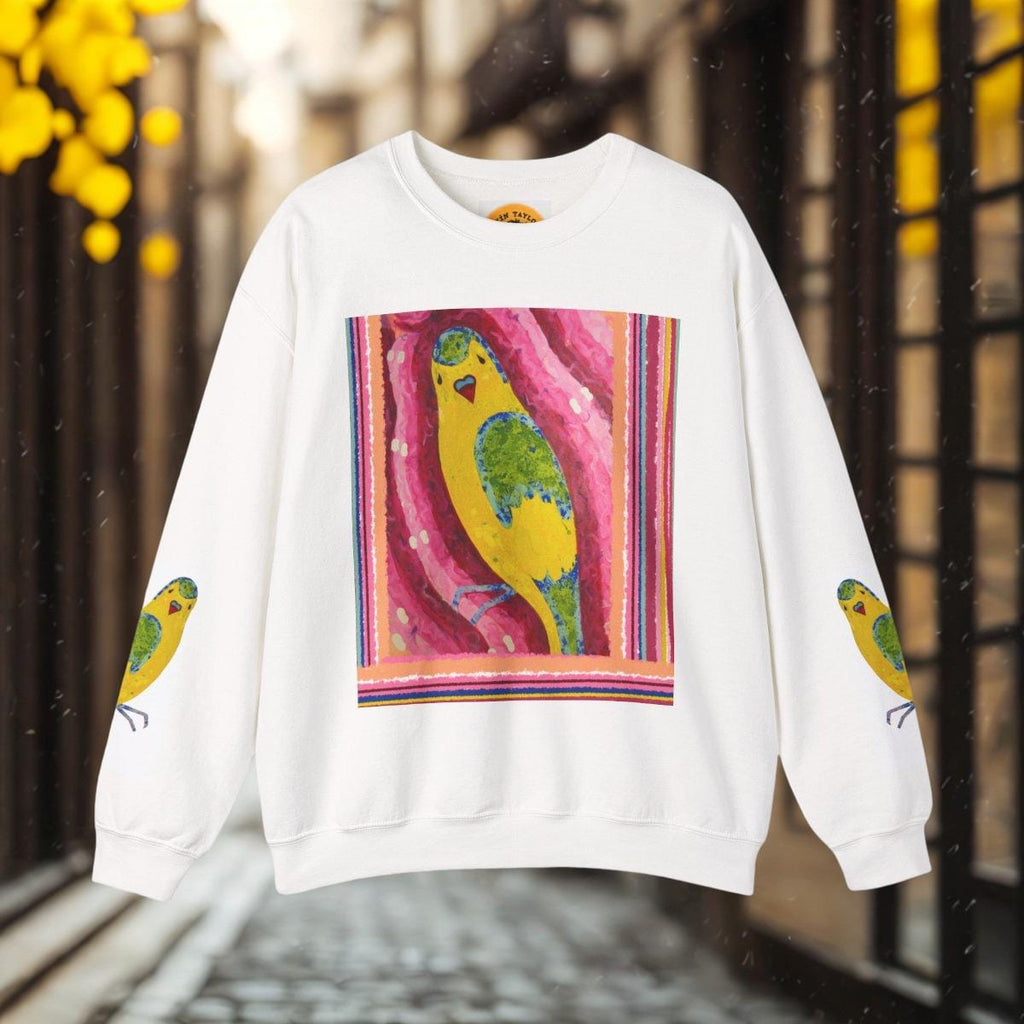 Budgie Parrot Illustration Sweatshirt | My Budgie Judges Me Graphic