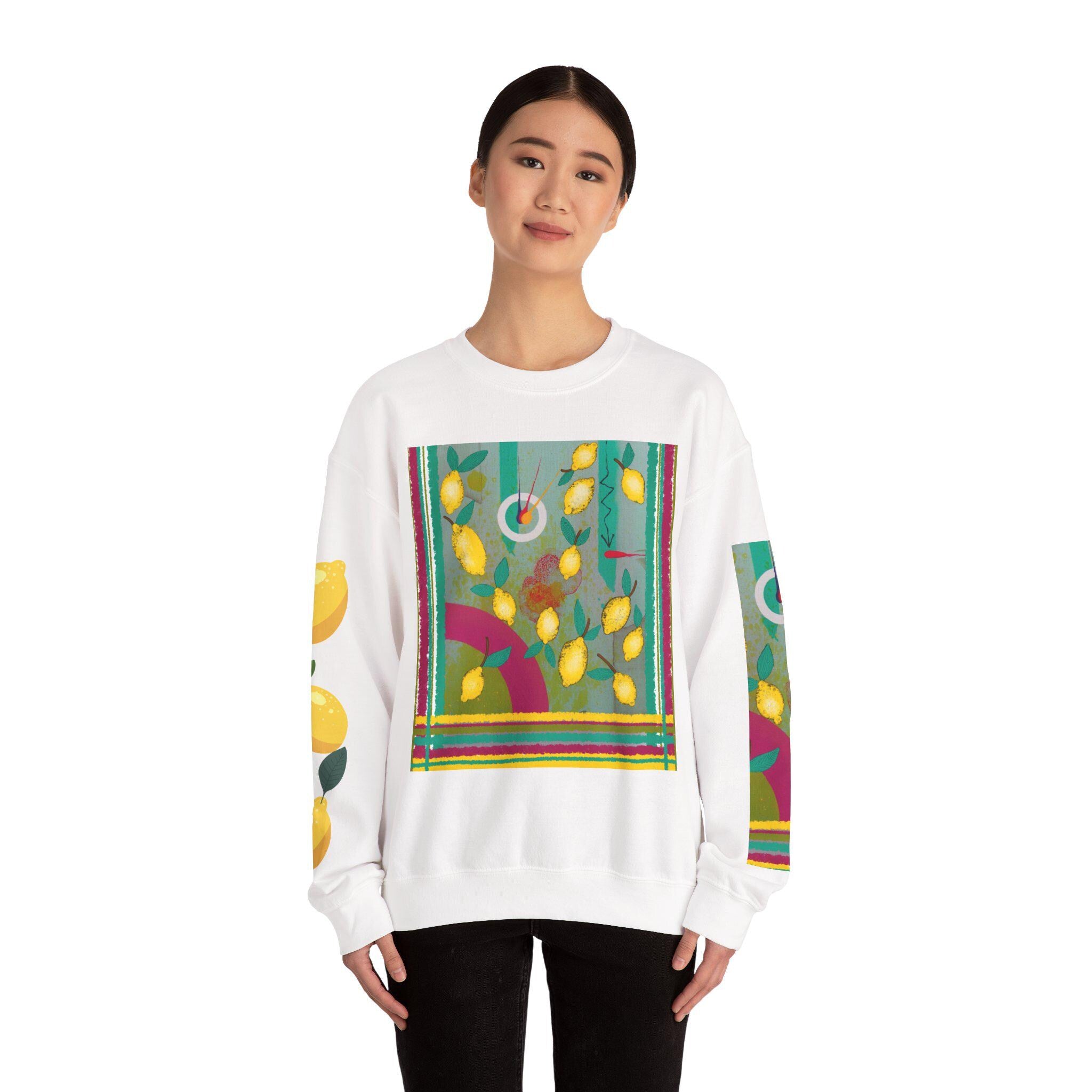 Lemon Illustration All That Sun Packed Into One Small Thing Sweatshirt