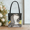 Whimsical Girl and Running Horse Tote | Illustrated Art Tote