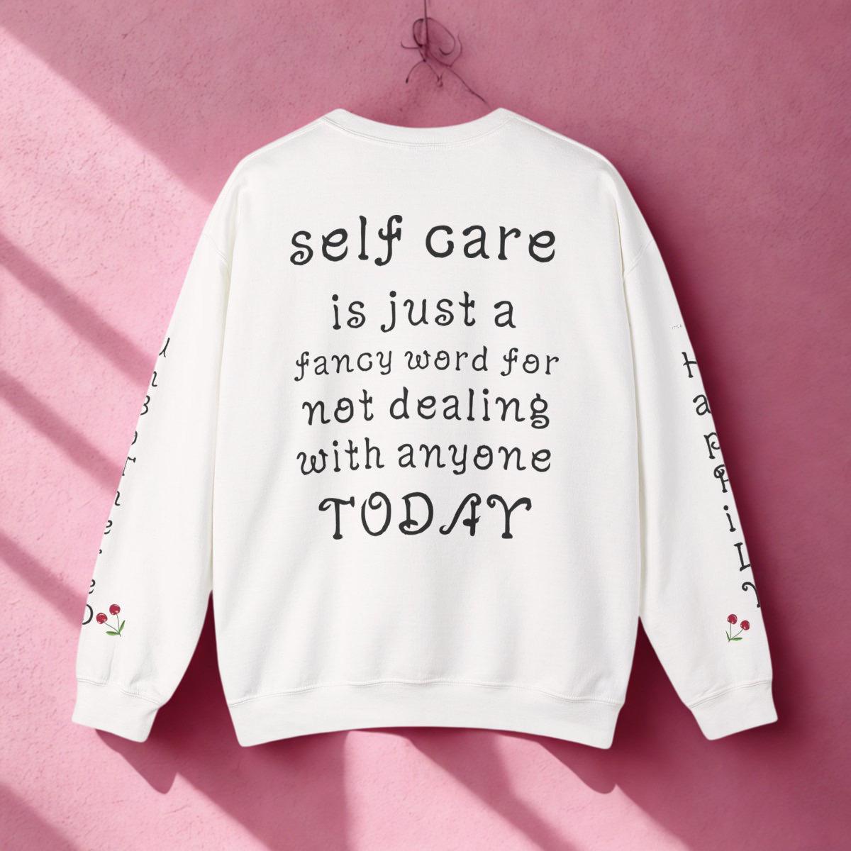 Just Chill illustration sweatshirt | Self Care quote crewneck