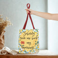 Sobriety gave me back my mornings Tote Bag | Illustrated Lemon Floral Pattern Tote