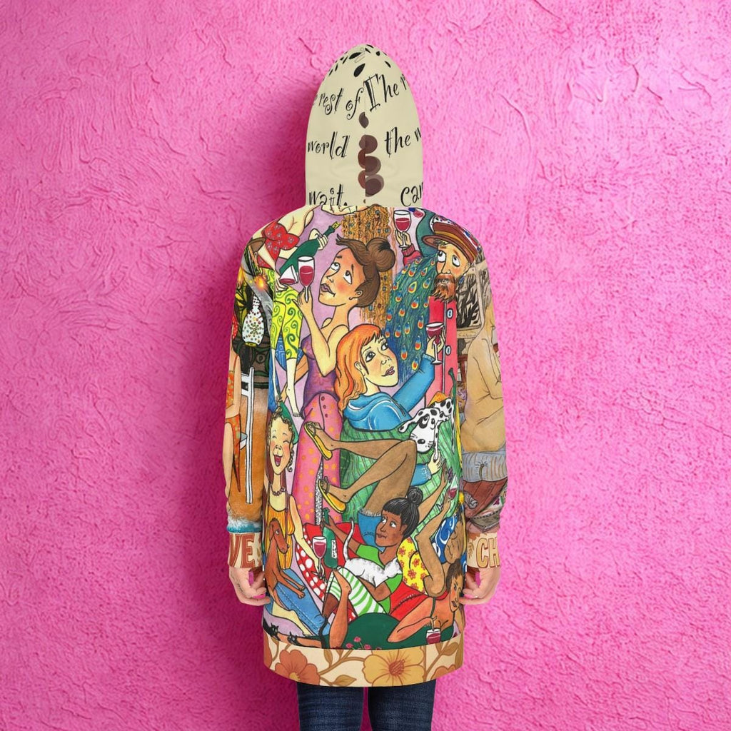 Still Romantic Just Not Self-Destructive Hoodie Dress | Illustrated Retro Collage