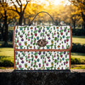 Potted Succulents Pattern Waterproof Canvas Bag | Cactus Planter Print Tote