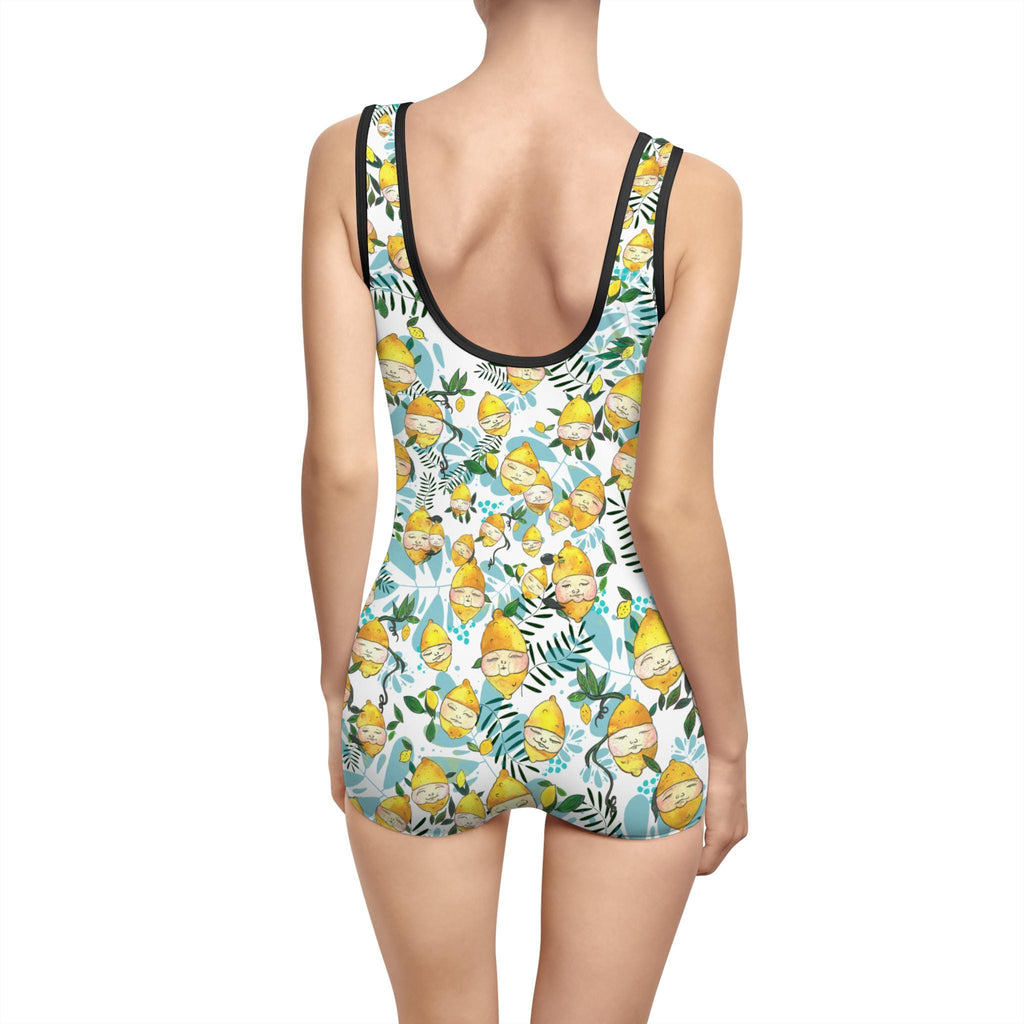 Lemon Head Characters Retro Vintage Swimsuit