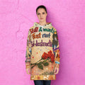 Still Romantic Just Not Self-Destructive Hoodie Dress | Illustrated Retro Collage