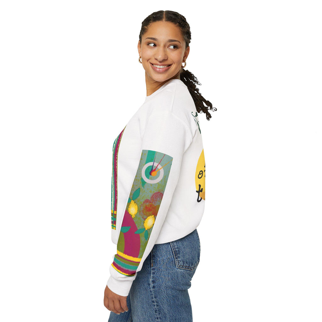 Lemon Illustration All That Sun Packed Into One Small Thing Sweatshirt