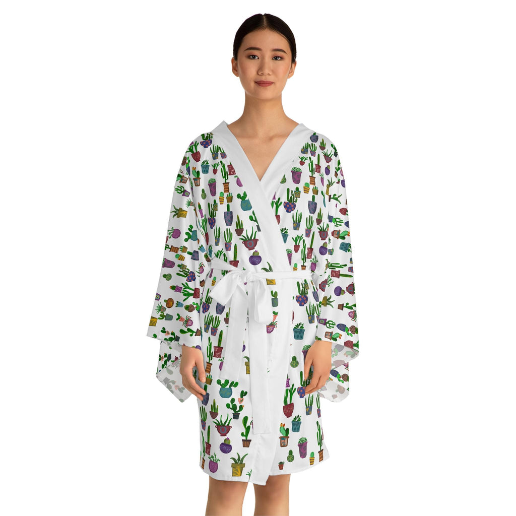 Long Sleeve Kimono Robe (AOP)