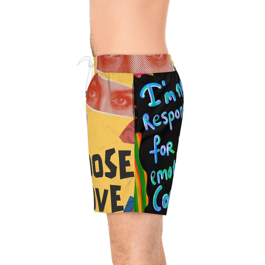 I'm Not Responsible for Your Emotional Comfort Swim Shorts  Choose Love AOP
