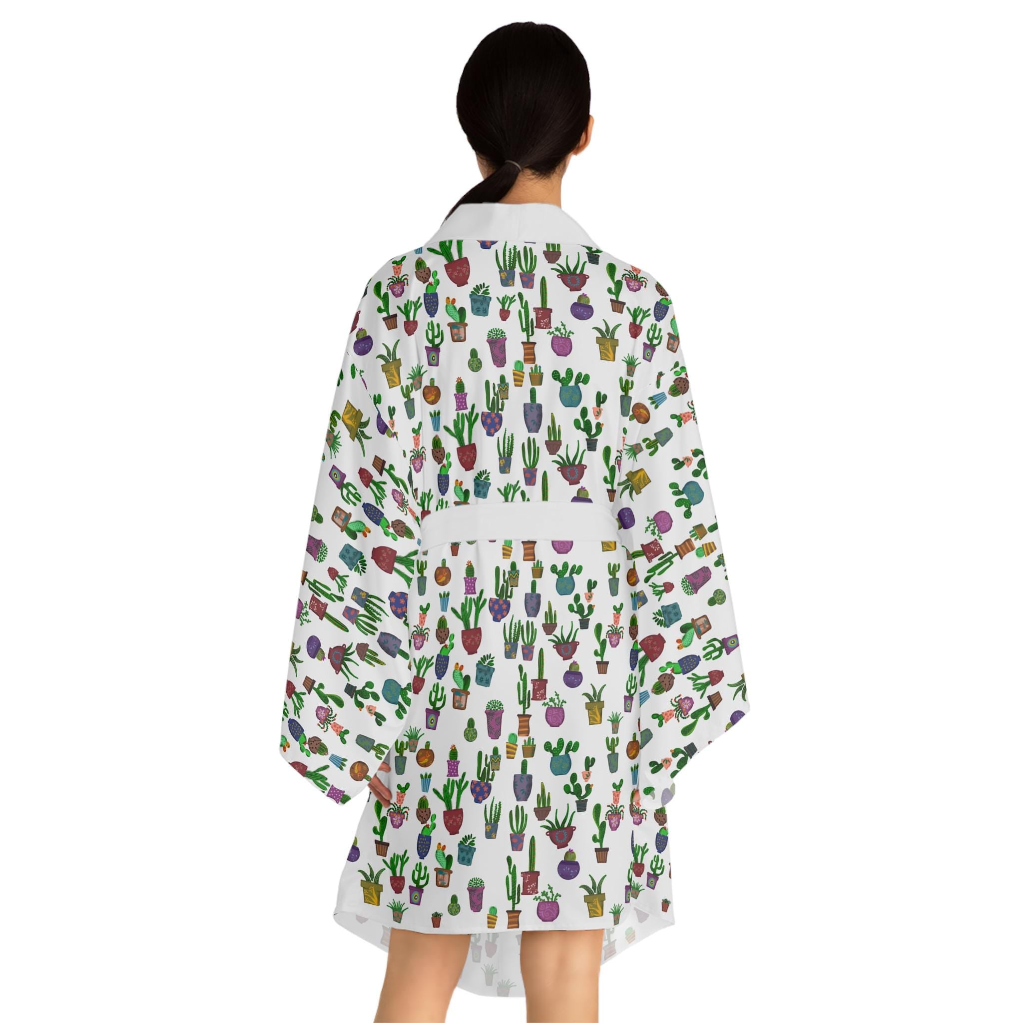 Long Sleeve Kimono Robe (AOP)