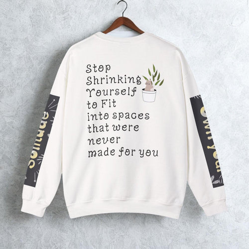 Be Enough For Yourself First sweatshirt | Self-Care Quote Crewneck