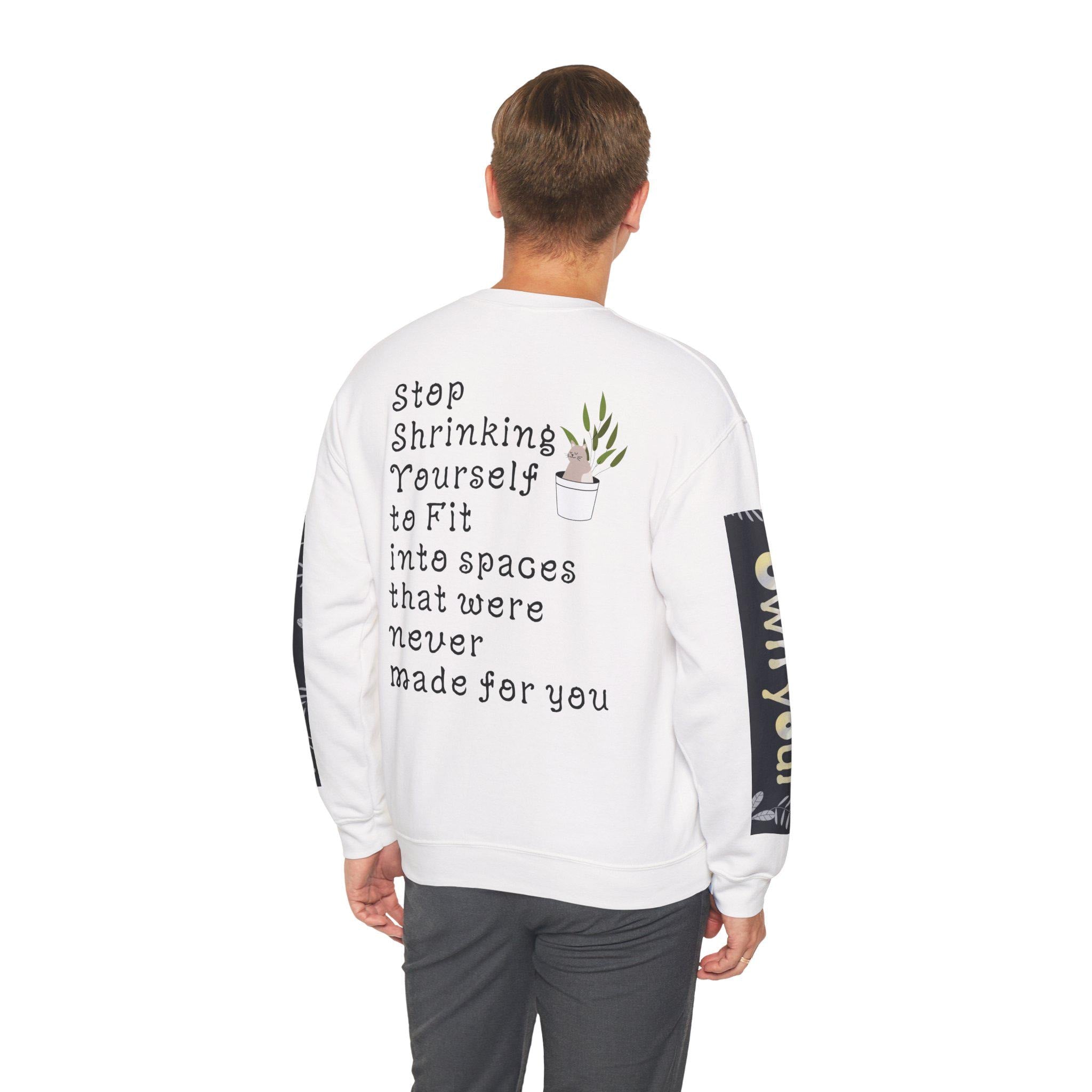 Be Enough For Yourself First sweatshirt | Self-Care Quote Crewneck