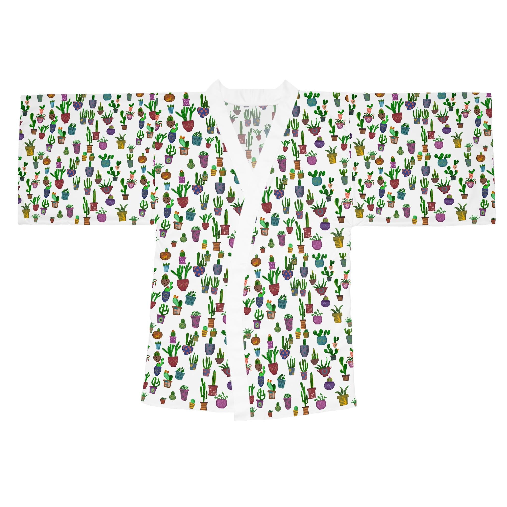 Long Sleeve Kimono Robe (AOP)