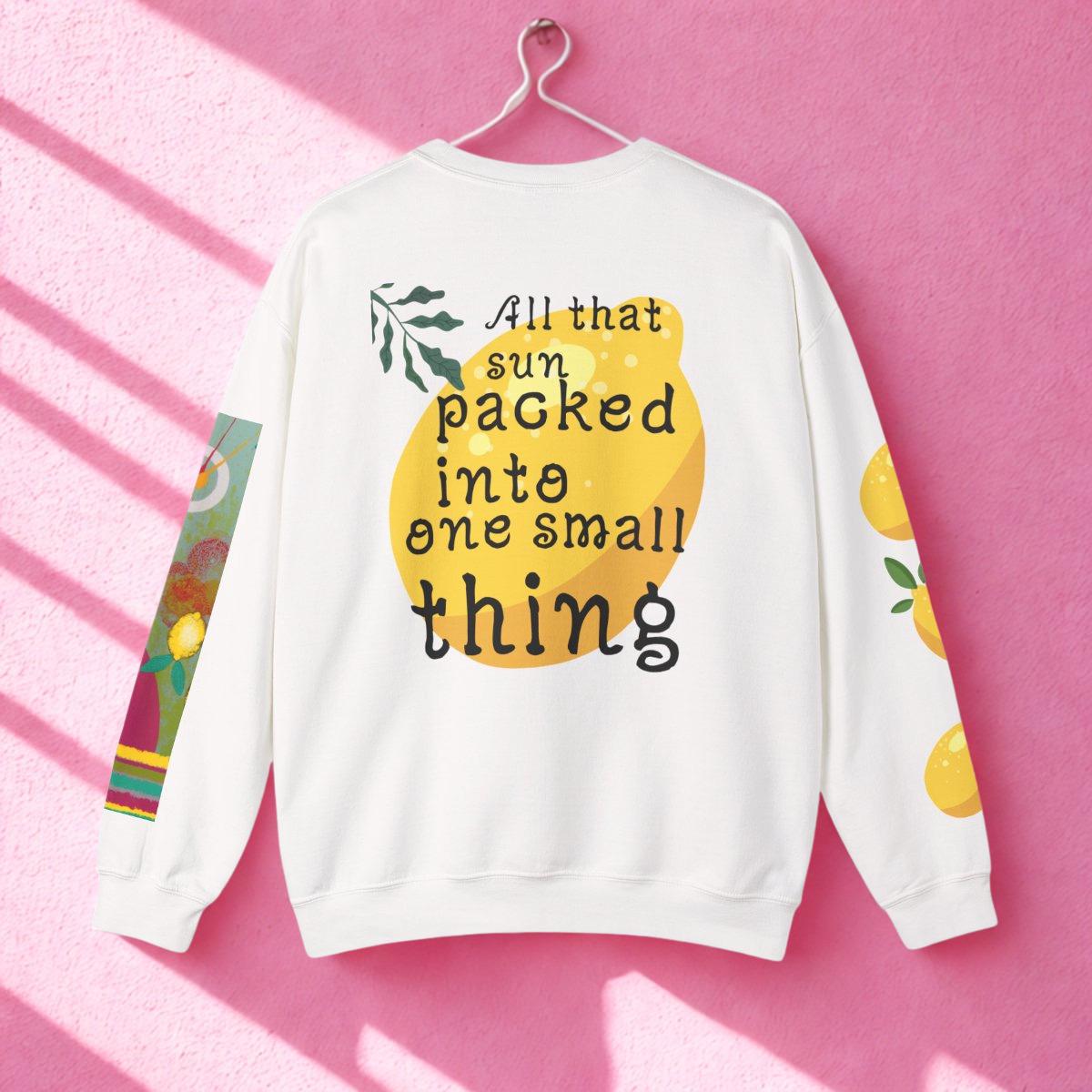 Lemon Illustration All That Sun Packed Into One Small Thing Sweatshirt